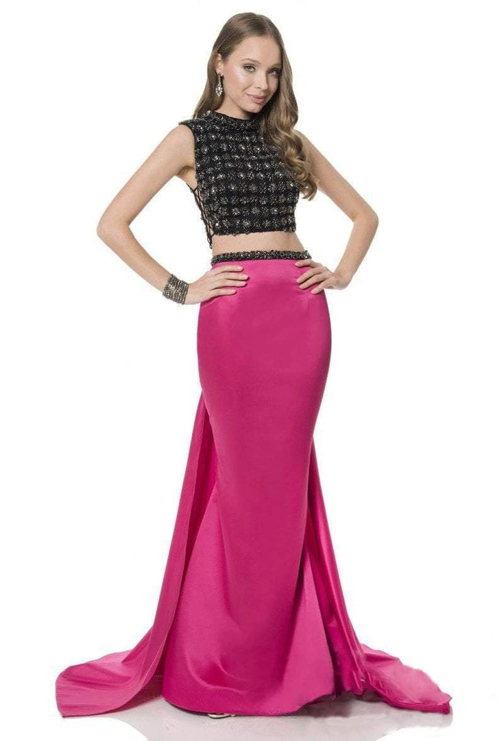 Terani Couture - 1611P1367A Ribbon Accented Panel Gown Formal Gowns 3 Terani Couture - 1611P1367A Ribbon Accented Panel Gown Formal Gowns