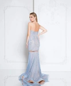 Formal Gowns Terani Couture - 1812GL5369X Beaded Sweetheart Illusion Mermaid Gown 5 Formal Gowns Terani Couture - 1812GL5369X Beaded Sweetheart Illusion Mermaid Gown