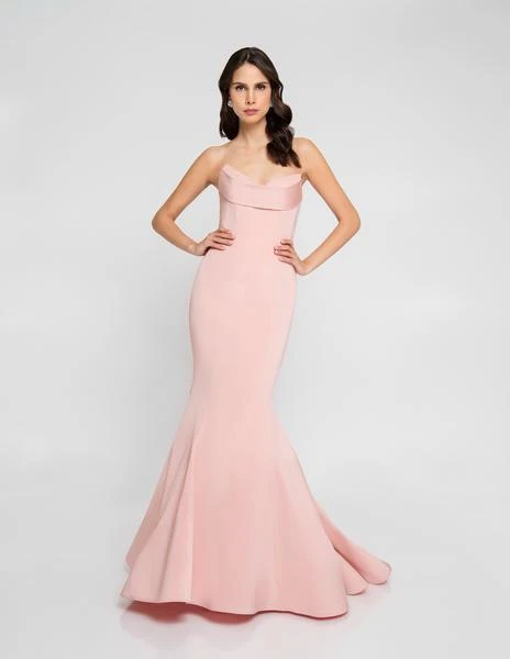 Terani Couture - 1812P5386 Drape Paneled Mermaid Gown 3 Terani Couture - 1812P5386 Drape Paneled Mermaid Gown