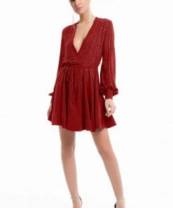 Terani Couture - 1822C7055 Crystal Accented Kimono Style Dress Cocktail Dresses