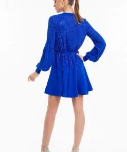 Terani Couture - 1822C7055 Crystal Accented Kimono Style Dress Cocktail Dresses