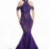 Formal Gowns Terani Couture - 1823GL7531 Beaded And Feathered Mermaid Dress 2 Formal Gowns Terani Couture - 1823GL7531 Beaded And Feathered Mermaid Dress