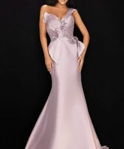 Terani Couture - 2011M2160 One-shoulder Asymmetric Evening Gown Formal Gowns