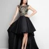 Formal Gowns Terani Couture - Dimensional Hi-low Gown With Train 1712P2538