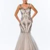 Formal Gowns Terani Couture - Embellished Illusion Jewel Neck Gown 151P0129B 2 Formal Gowns Terani Couture - Embellished Illusion Jewel Neck Gown 151P0129B