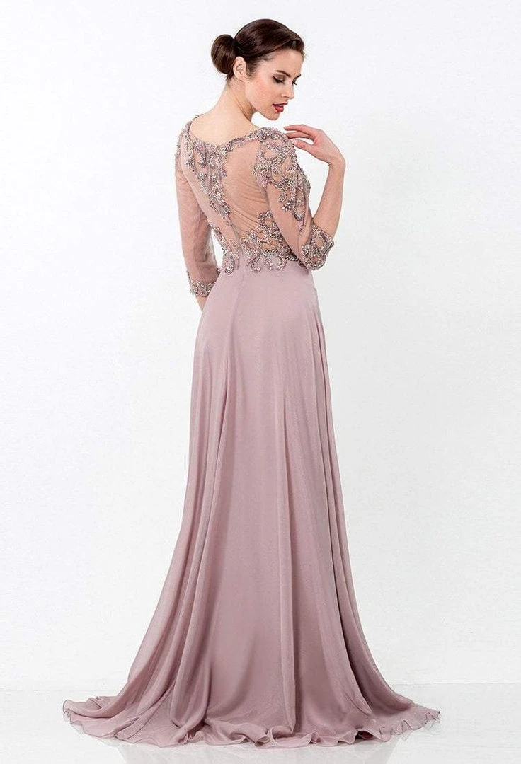 Formal Gowns Terani Couture - Intricate Scoop Illusion A-Line Gown 1521M0636G 4 Formal Gowns Terani Couture - Intricate Scoop Illusion A-Line Gown 1521M0636G