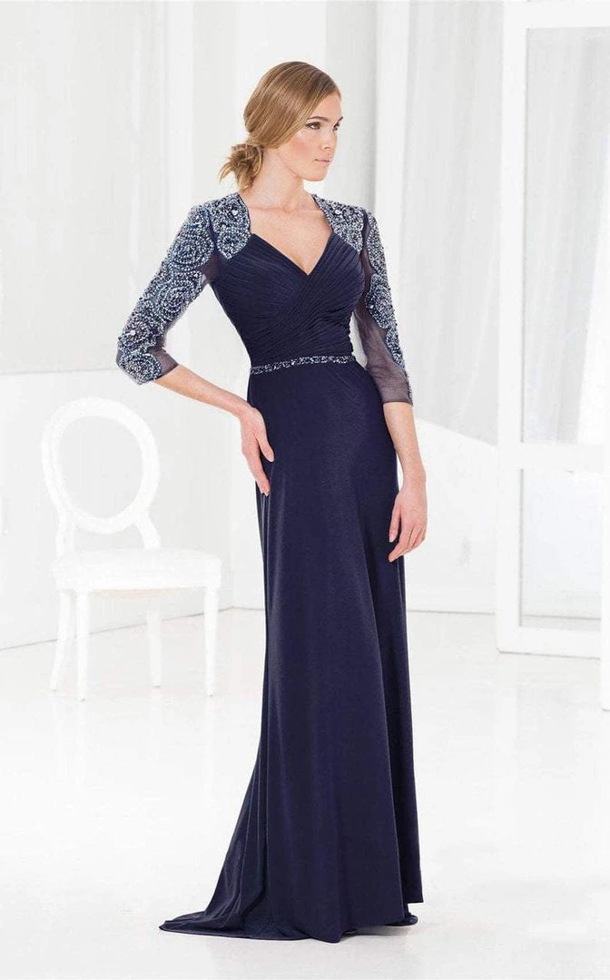 Terani Couture - M3828 Sparkling Queen Anne Style Long Dress Formal Gowns 4 Terani Couture - M3828 Sparkling Queen Anne Style Long Dress Formal Gowns