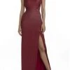 Terani Couture - One Shoulder Asymmetric Neck Evening Dress 1911E9610 - 1 Pc Berry In Size 8 Available Formal Gowns 1 Terani Couture - One Shoulder Asymmetric Neck Evening Dress 1911E9610 - 1 Pc Berry In Size 8 Available Formal Gowns