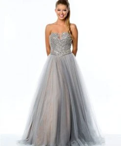 Terani Couture - Ostentatious Beaded Sweetheart A-line Gown 151P0084A