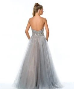 Terani Couture - Ostentatious Beaded Sweetheart A-line Gown 151P0084A