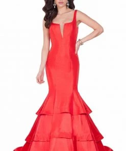Formal Gowns Terani Couture - Ruffled Evening Gown 1623E1654