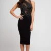 Cocktail Dresses Terani Couture - Sleeveless Sheered Cocktail Dress 1722C4052 - 1 Pc Black In Size 4 Available