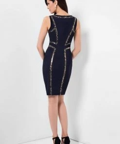 Terani Couture - Sophisticated Body-fitting Sleeveless Dress 1621C1260