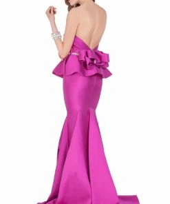 Terani Couture - Sparkling Waist Peplum Evening Gown 1621E1475