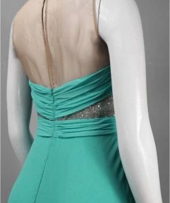 Theia - 881559 Sheer Illusion Sequined Silk Chiffon Dress