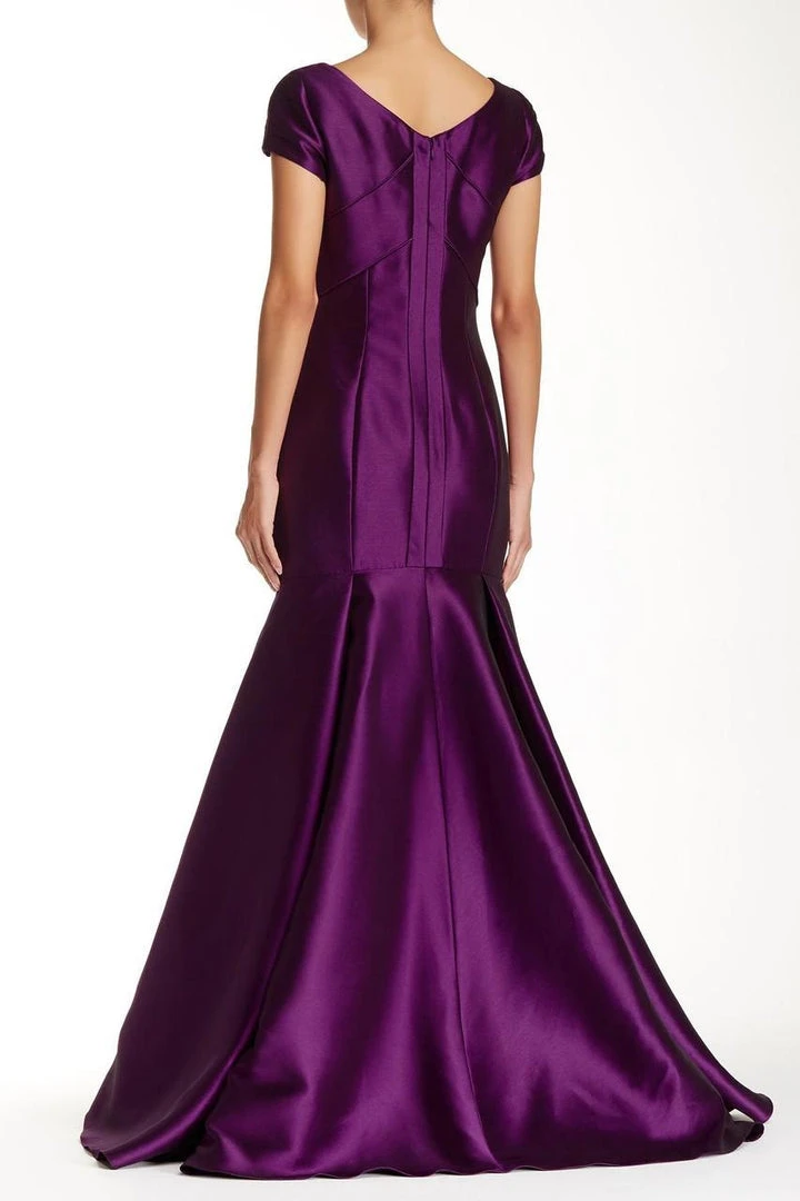 Formal Gowns Theia - 881928 V Neck Short Sleeves Mermaid Gown 4 Formal Gowns Theia - 881928 V Neck Short Sleeves Mermaid Gown