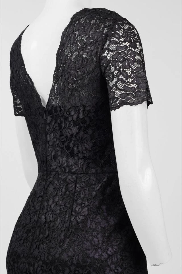 Theia - 883015 Floral Lace Short Sleeve Cocktail Dress 6 Theia - 883015 Floral Lace Short Sleeve Cocktail Dress