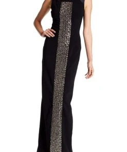 Formal Gowns Theia - 883039 Embellished Front Crepe Gown