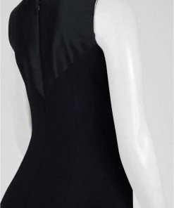 Formal Gowns Theia - 883039 Embellished Front Crepe Gown 7 Formal Gowns Theia - 883039 Embellished Front Crepe Gown