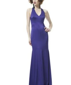 Formal Gowns Theia - 883046 Satin Crepe Trumpet Gown