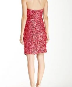 Cocktail Dresses Theia - Rhinestone Embellished Cocktail Dress 881107