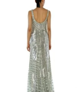 Formal Gowns Theia - Sequined Bateau Neck Dress 882323 8 Formal Gowns Theia - Sequined Bateau Neck Dress 882323