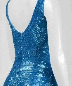 Formal Gowns Theia - Sequined Bateau Neck Dress 882323 9 Formal Gowns Theia - Sequined Bateau Neck Dress 882323