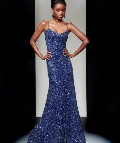 Theia - Sequined Long Gown 880576