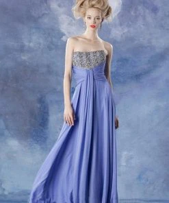 Theia - Strapless Embellished Dress 881666