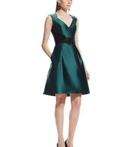 Cocktail Dresses Theia - V-Neck A-Line Dress 882529