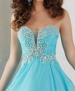 Formal Gowns Tiffany Designs - 16144 Embellished Strapless A-line Dress 7 Formal Gowns Tiffany Designs - 16144 Embellished Strapless A-line Dress