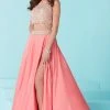 Formal Gowns Tiffany Designs - 16212 Two-Piece Long Prom Dress With Beaded Illusion Top 1 Formal Gowns Tiffany Designs - 16212 Two-Piece Long Prom Dress With Beaded Illusion Top