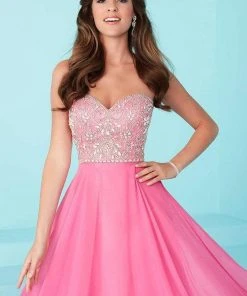 Formal Gowns Tiffany Designs - 16231 Scintillating Beaded Sweetheart Chiffon A-line Skirt