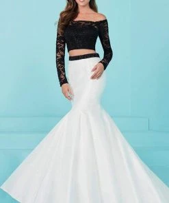 Tiffany Designs - 16240 Scalloped Off Shoulder Mermaid Gown Formal Gowns