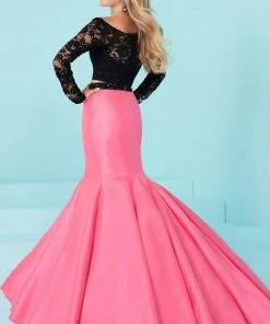 Tiffany Designs - 16240 Scalloped Off Shoulder Mermaid Gown Formal Gowns