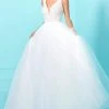 Tiffany Designs - 16241 Sparkling V-Neck Tulle Long Evening Gown 2 Tiffany Designs - 16241 Sparkling V-Neck Tulle Long Evening Gown