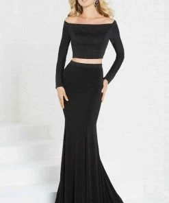 Formal Gowns Tiffany Designs - 16311 Two Piece Long Sleeve Jersey Dress