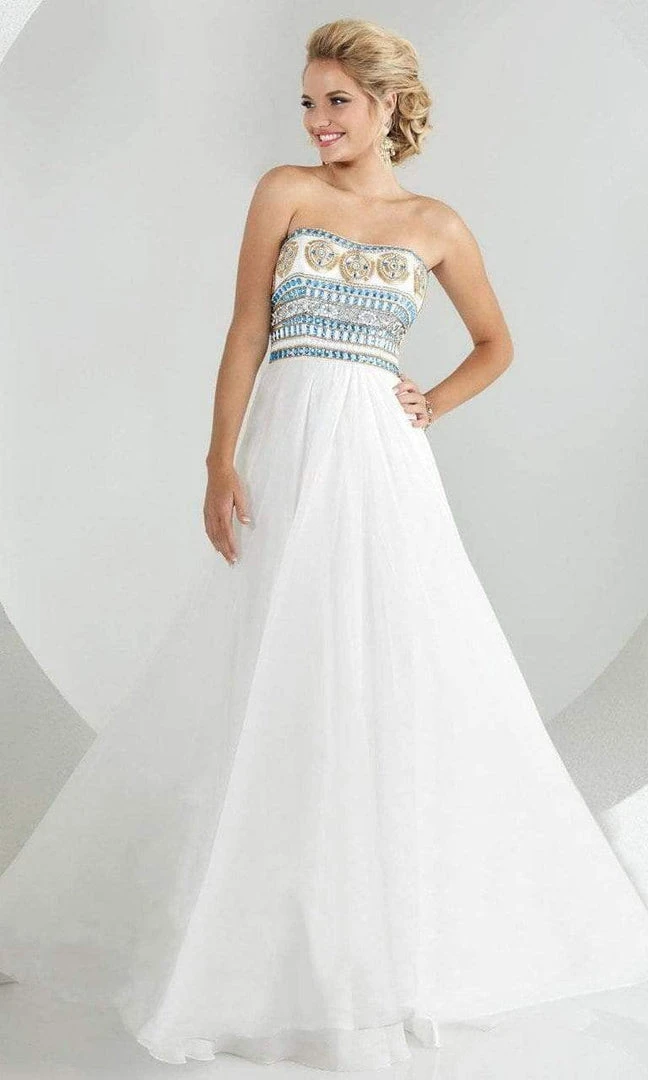 Formal Gowns Tiffany Designs - 46016 Embellished Gossamer Sweetheart A-Line Evening Gown 5 Formal Gowns Tiffany Designs - 46016 Embellished Gossamer Sweetheart A-Line Evening Gown