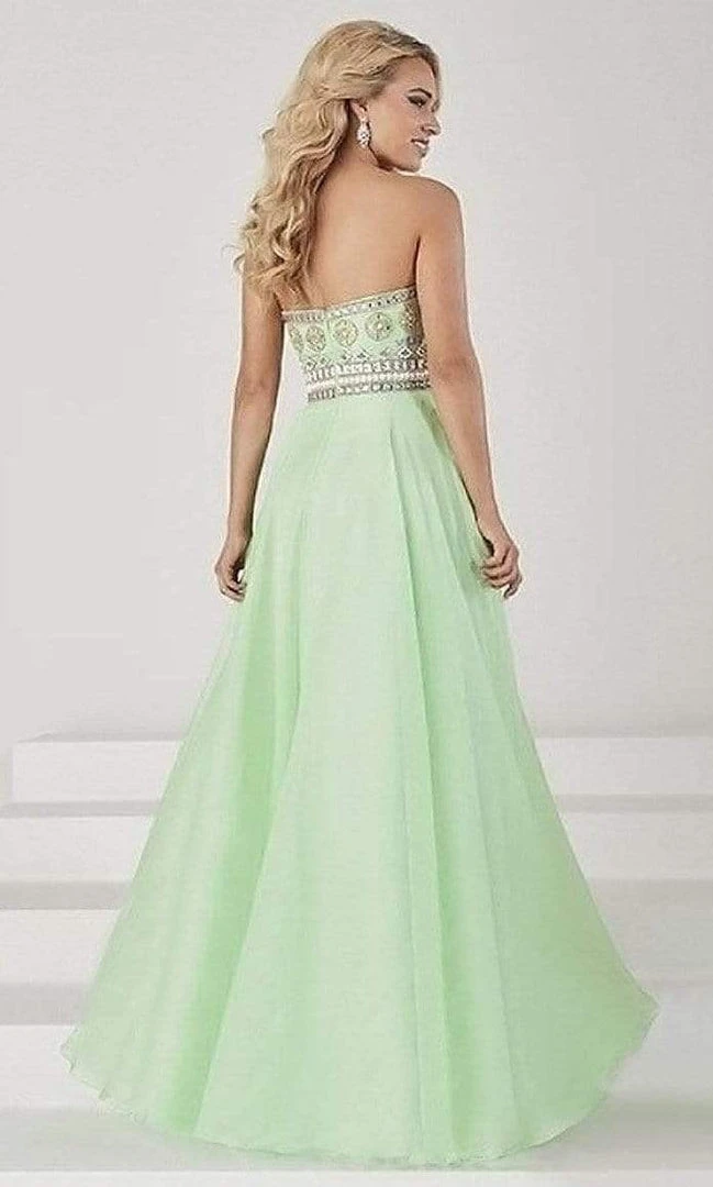 Formal Gowns Tiffany Designs - 46016 Embellished Gossamer Sweetheart A-Line Evening Gown 4 Formal Gowns Tiffany Designs - 46016 Embellished Gossamer Sweetheart A-Line Evening Gown
