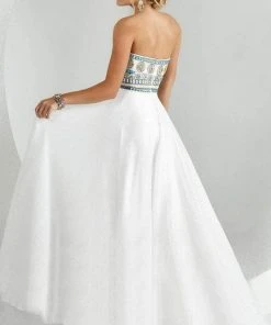 Formal Gowns Tiffany Designs - 46016 Embellished Gossamer Sweetheart A-Line Evening Gown 9 Formal Gowns Tiffany Designs - 46016 Embellished Gossamer Sweetheart A-Line Evening Gown