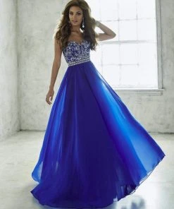 Tiffany Designs - 46050 Shimmering Sweetheart A-Line Chiffon Evening Gown Formal Gowns