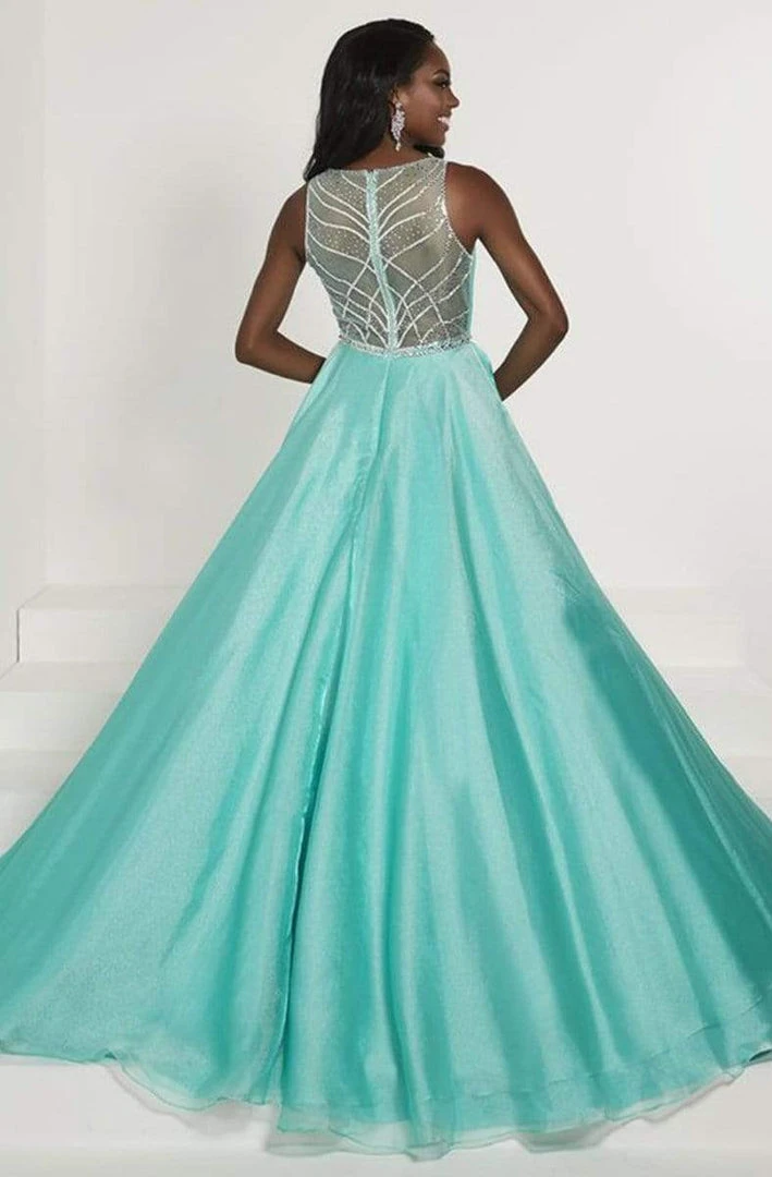 Tiffany Designs - 46169 Embellished V-neck Crystal Organza Ballgown Formal Gowns 5 Tiffany Designs - 46169 Embellished V-neck Crystal Organza Ballgown Formal Gowns