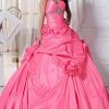 Formal Gowns Tiffany Designs - 56216 Rosette Accented Strapless Ballgown 2 Formal Gowns Tiffany Designs - 56216 Rosette Accented Strapless Ballgown