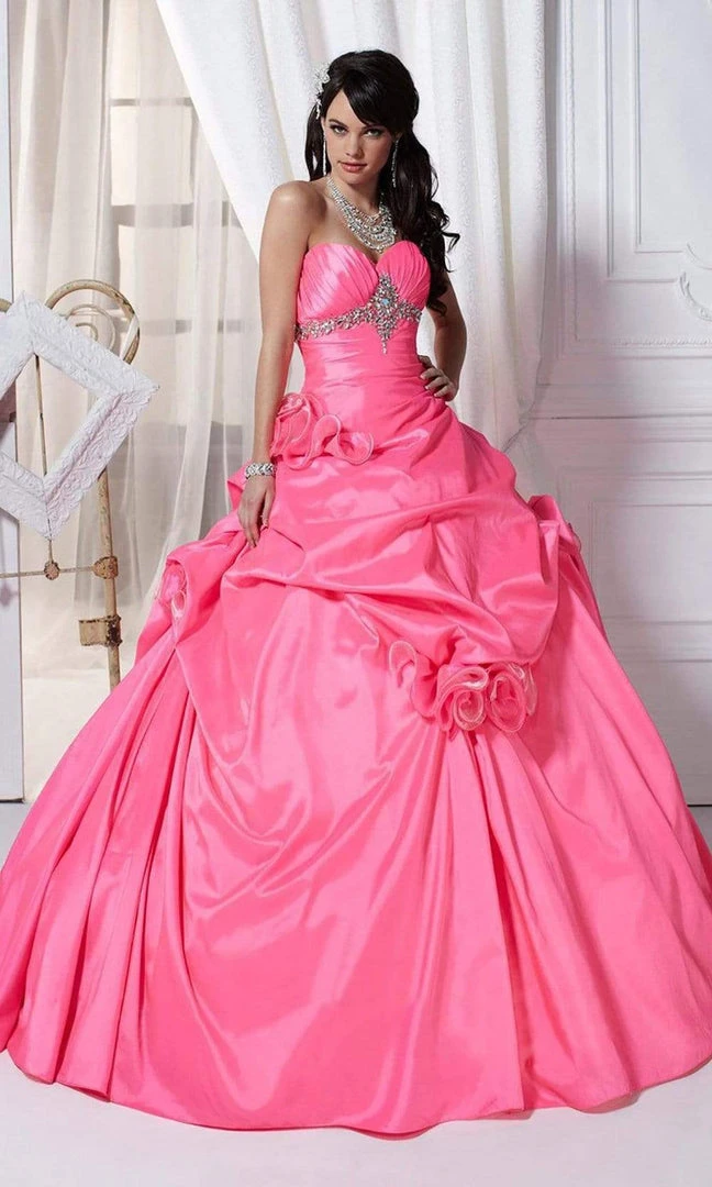 Formal Gowns Tiffany Designs - 56216 Rosette Accented Strapless Ballgown 3 Formal Gowns Tiffany Designs - 56216 Rosette Accented Strapless Ballgown