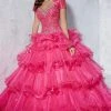 Formal Gowns Tiffany Designs - 56253 Beaded Sweetheart Tiered Ballgown