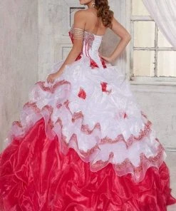 Formal Gowns Tiffany Designs - 56255 Embellished Sweetheart Ruffled Ballgown