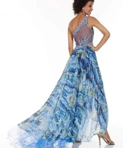 Tiffany Homecoming - 16042 Ruched Asymmetric High Low Dress Formal Gowns