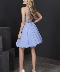 Tiffany Homecoming - 27210 Diamond Cutout Back Beaded Cocktail Dress Cocktail Dresses