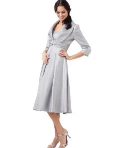 Adrianna Papell 81857160 Satin A-Line Dress With Jacket