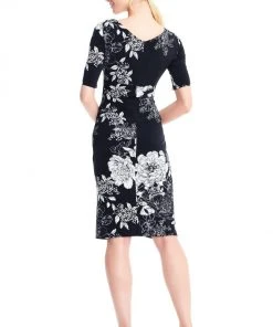 Adrianna Papell - AP1D102629 Floral Square Cocktail Dress